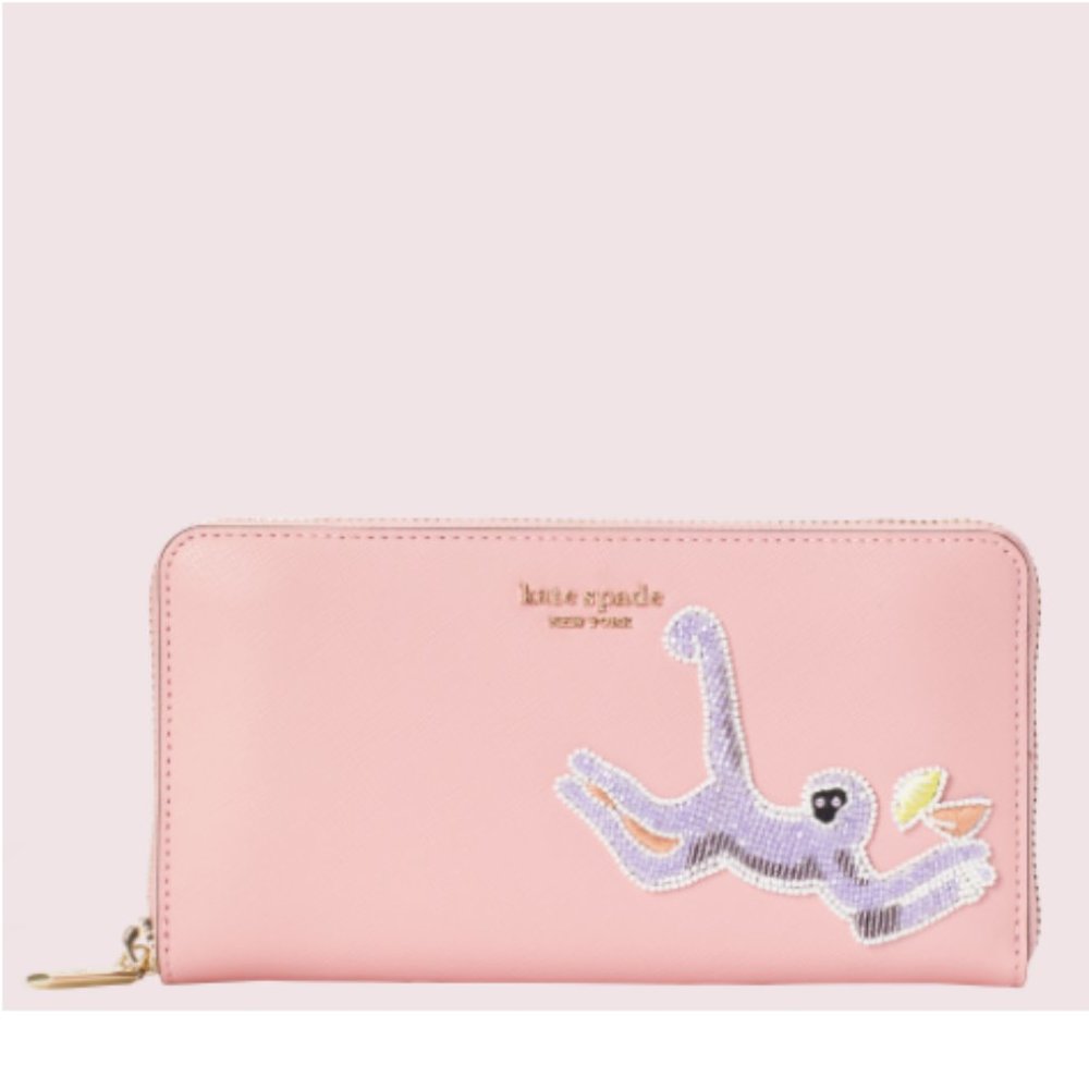 NWT. kate spade. novelty safari continental wallet